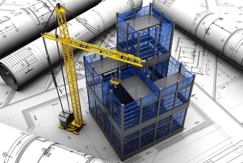 15209576 - new modern project of building with crane